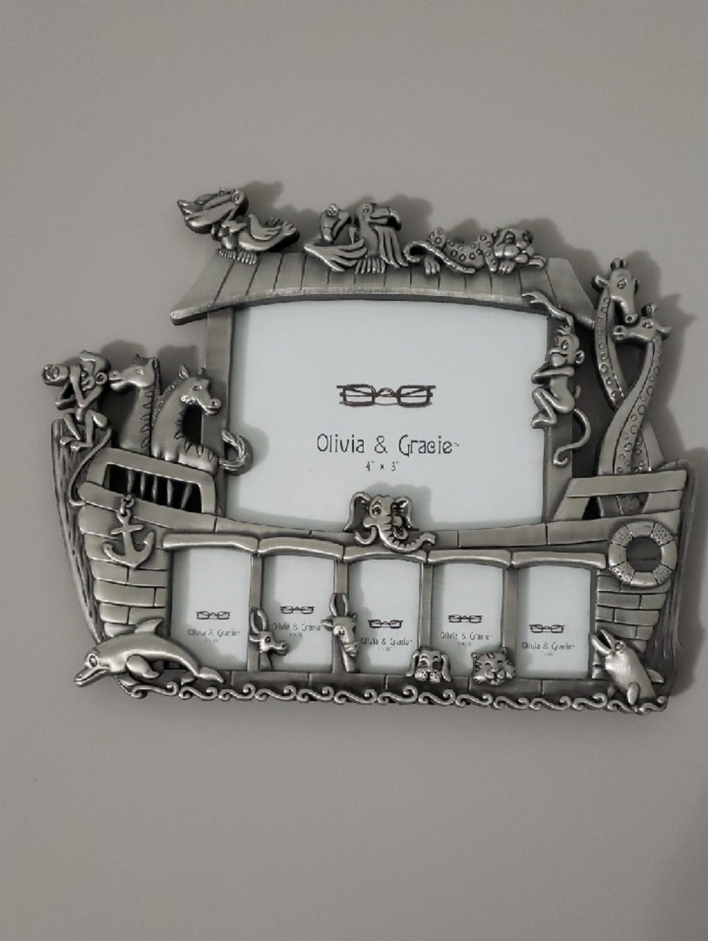 Silver Noah's Ark Multi-Photo Frame